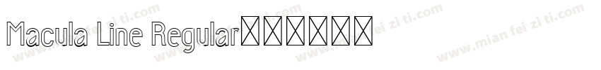 Macula Line Regular字体转换